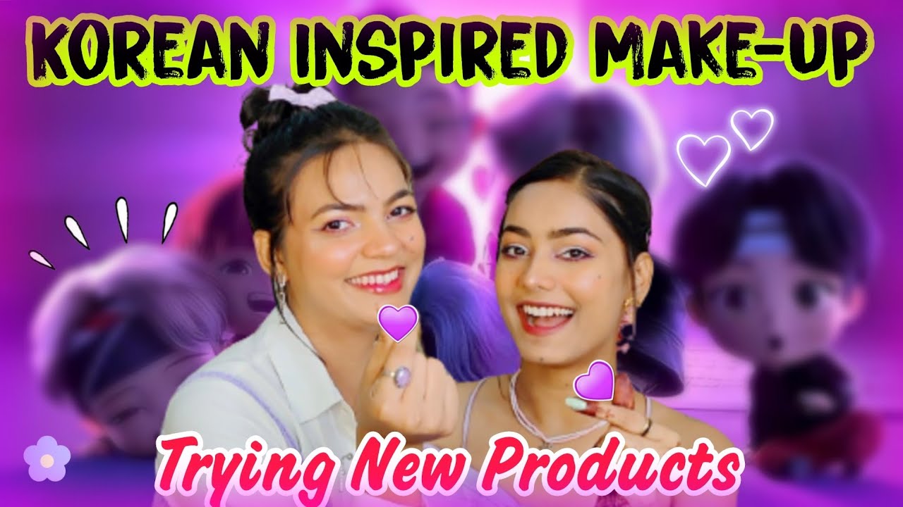 Trying *KOREAN* Inspired Makeup Using *NEW PRODUCTS*💜 | Chit- Chat Get Ready With Us @Priyaashi