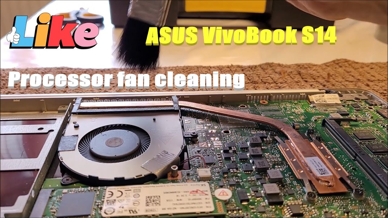 Asus VivoBook processor fan cleaning - Step by step