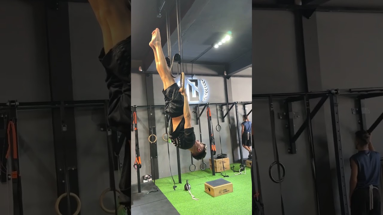 Palanca de Front Lever en anillas