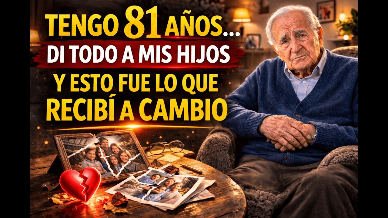 Tengo 81 años… di todo a mis hijos y esto fue lo que recibí a cambio