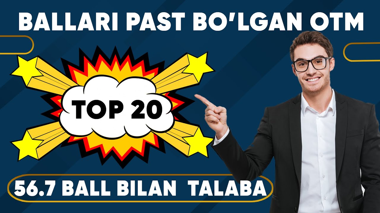 Ballari past bo'lgan OTM top 20 | Eng bali kam yo'nalish 2021