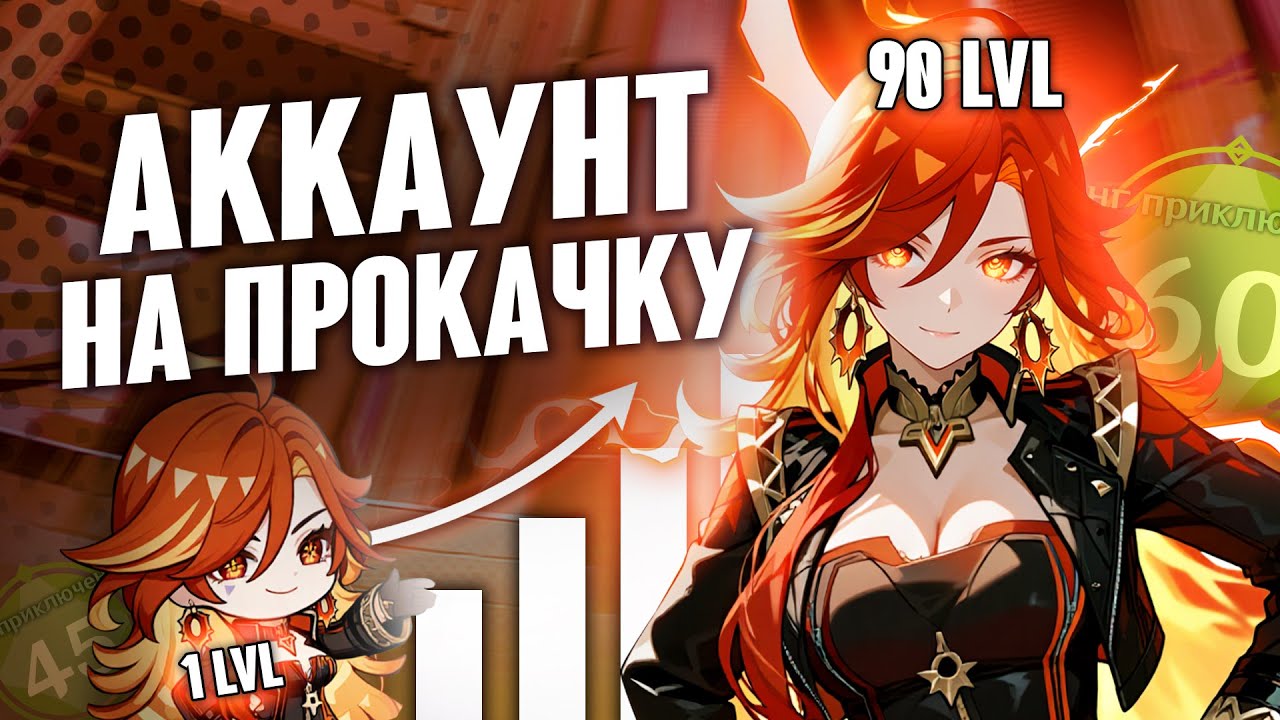 Аккаунт На Прокачку | ЧИЧА В БЕЗДНЕ | Самая мощная прокачка за всё время + Натиск! | Genshin Impact
