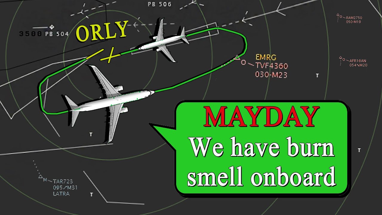 Transavia B738 has SMOKE + BURNING SMELL in the cockpit | Returns to Orly