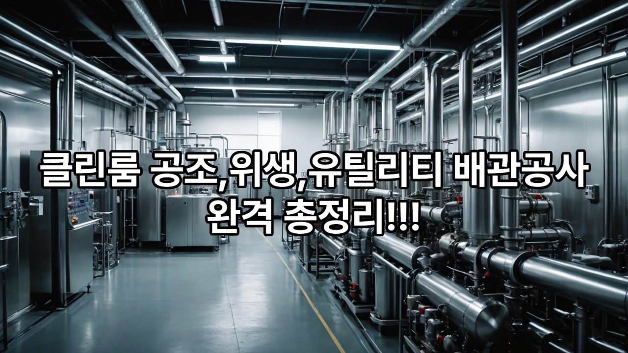 클린룸 공조,위생,유틸리티 배관공사 완전정리/클린룸 만드는 사람들/(주)씨씨이엔지
