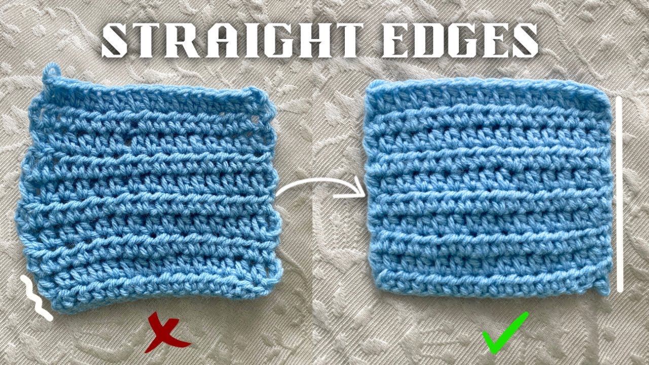 The Secret to Perfectly Straight Crochet Edges (Beginner Friendly)