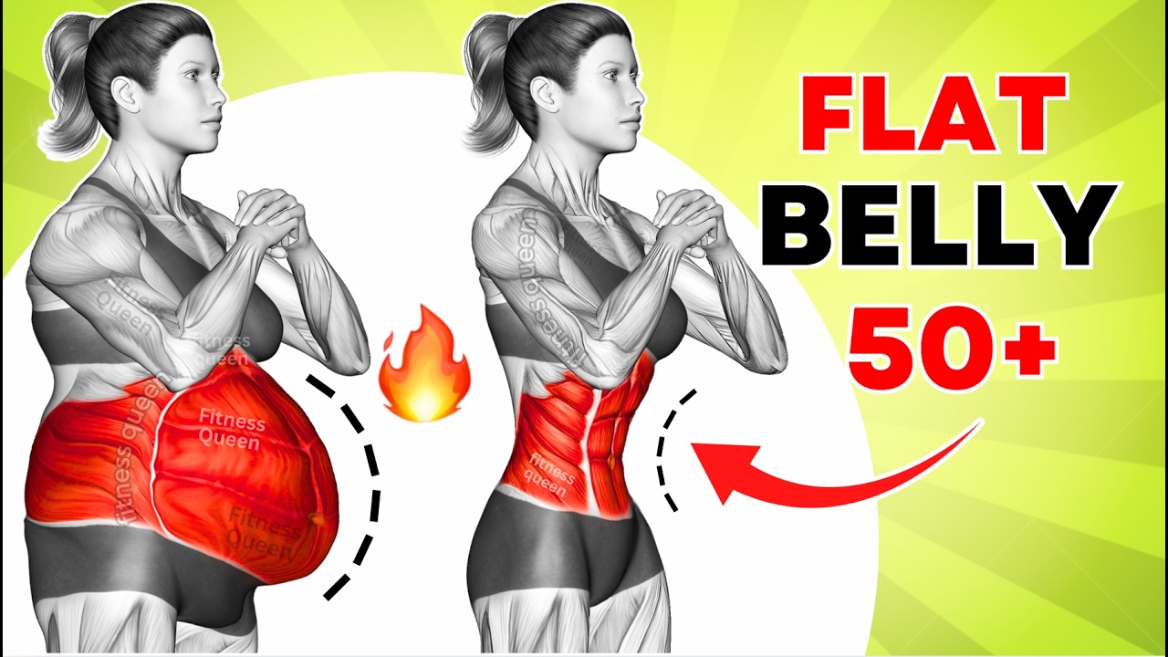 ➜ Flat Stomach Weight Loss Workout 50+🔥 ➜ 30-Min Core & Cardio Exercises to Burn Belly Fat at Home