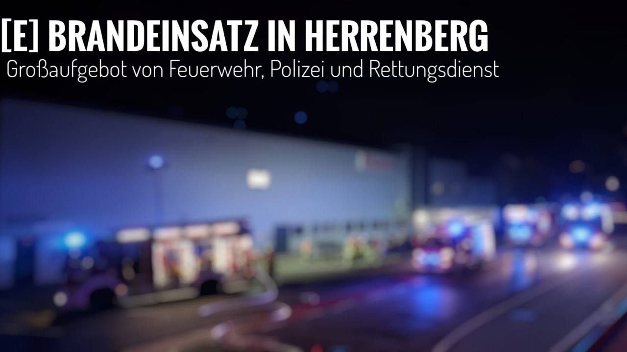 [E] 🔥 Brandalarm im Herrenberger Kaufland || Gro&szlig;aufgebot an Feuerwehr, Rettungsdienst und Polizei.