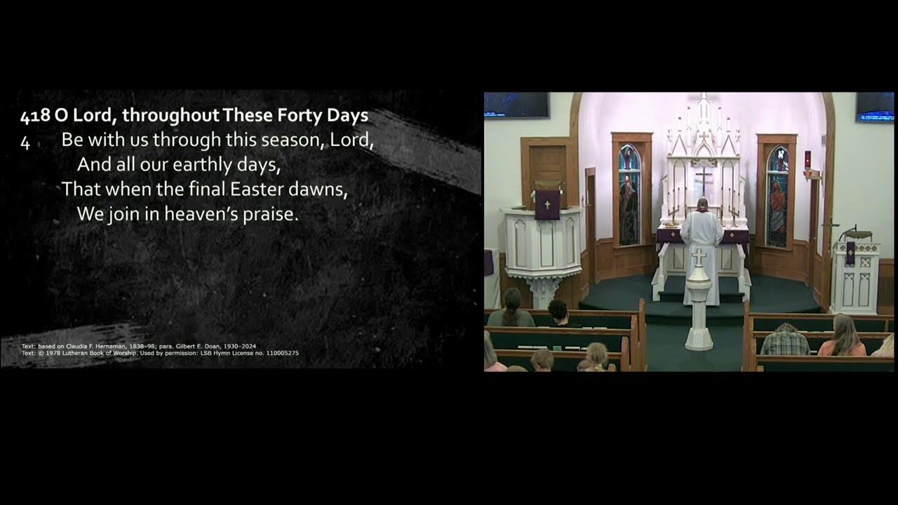2/18/26 Ash Wednesday Evening Service