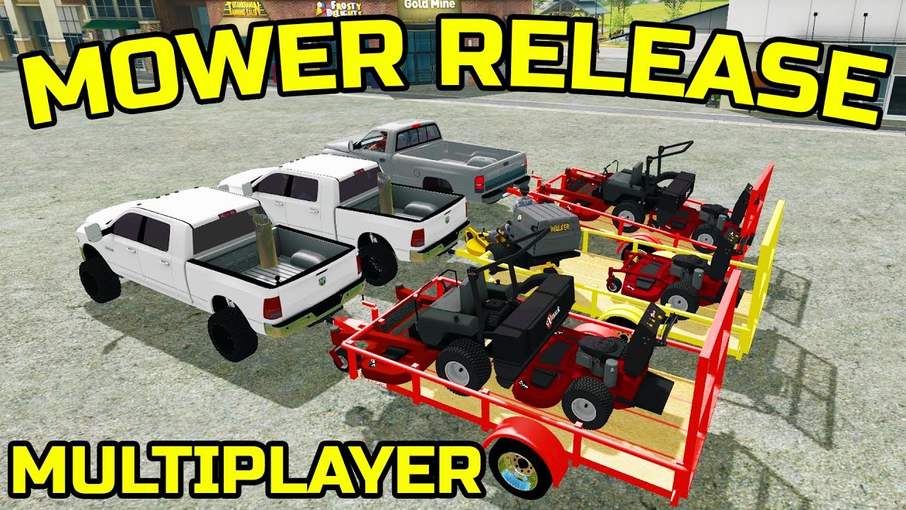 FARMING SIMULATOR 2017 | MOWING + MOD RELEASE | MULTIPLAYER | 3 MAN CREW