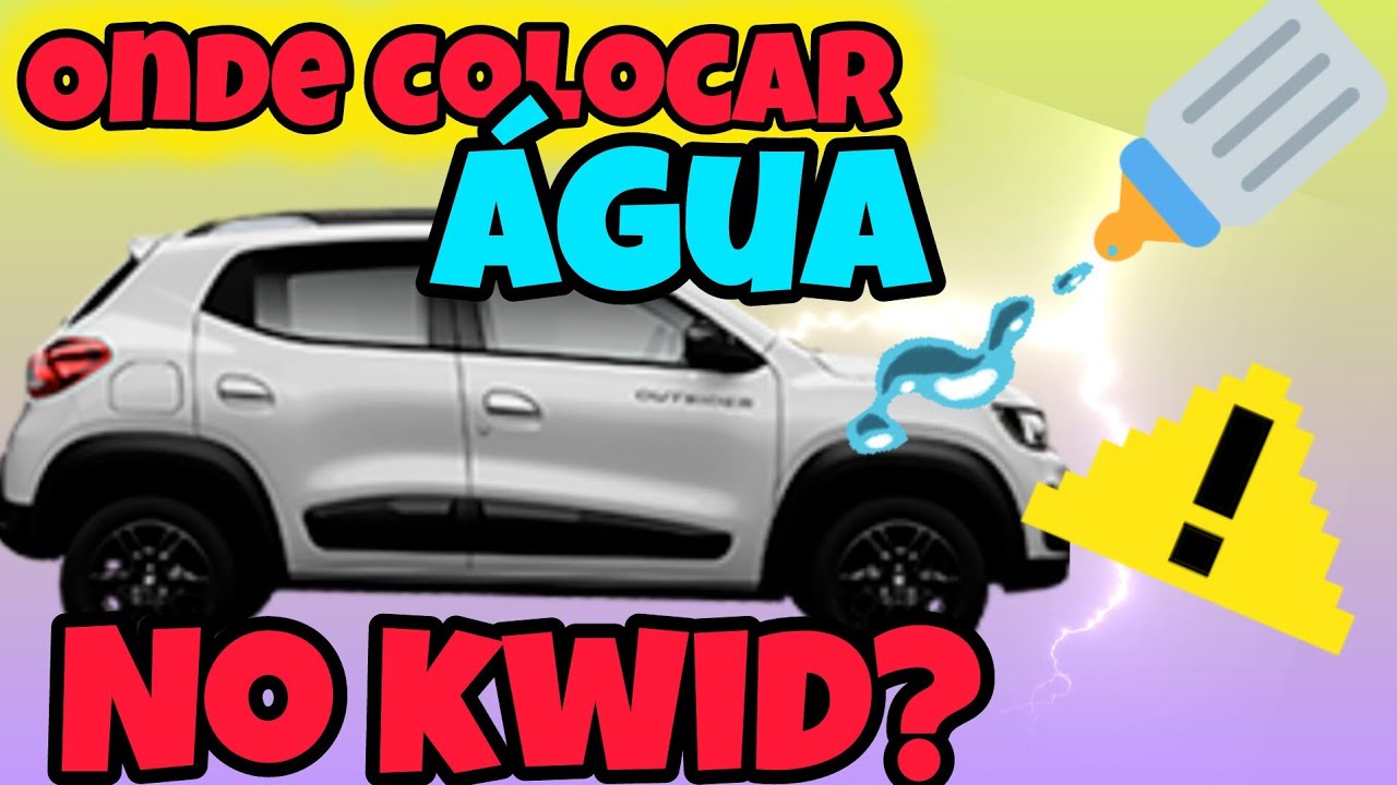 Onde colocar água no kwid? @comMarcioMenezes