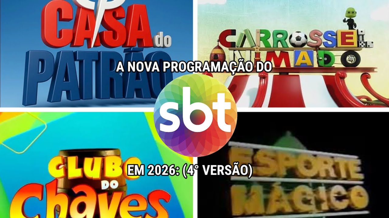 A Nova Programação Do SBT Em 2026 