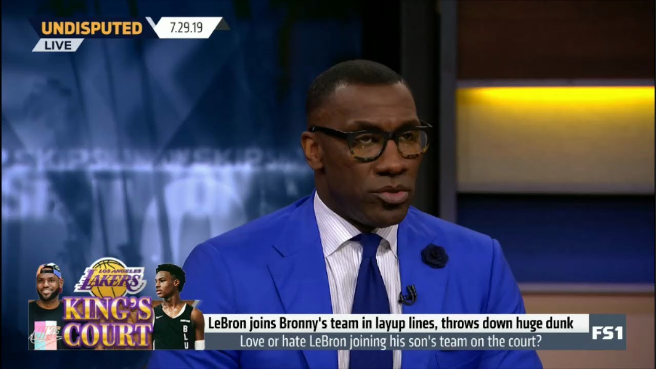 Undisputed | Shannon REACT to LeBron joins Bronny's team in layup lines, throws down huge dunk