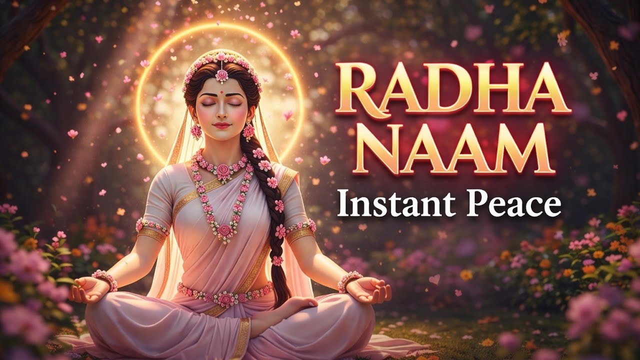 Stress, Fear, Negativity Gone with RADHA NAAM।।Immediate Peace & Positivity🙏