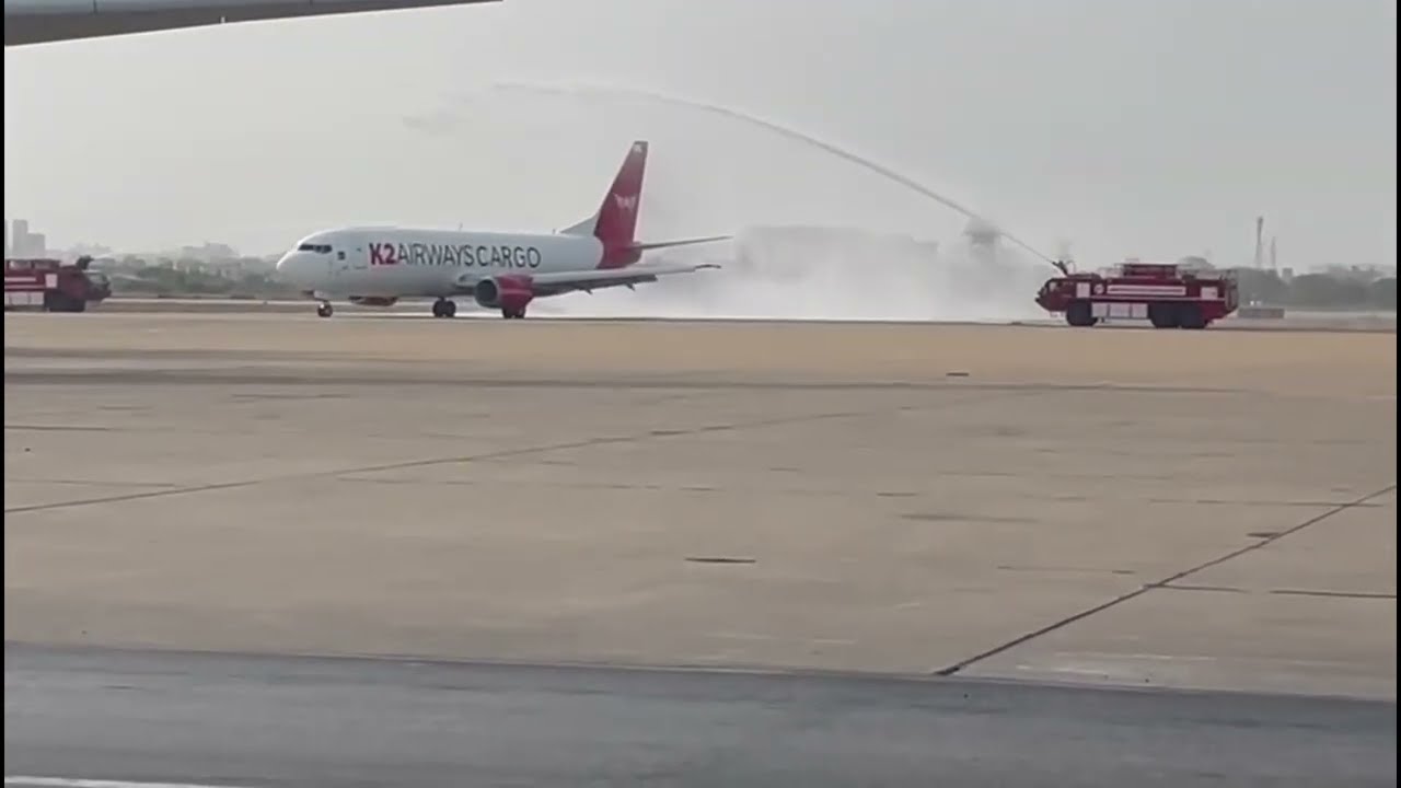 K2 Airways Aircraft Arrival