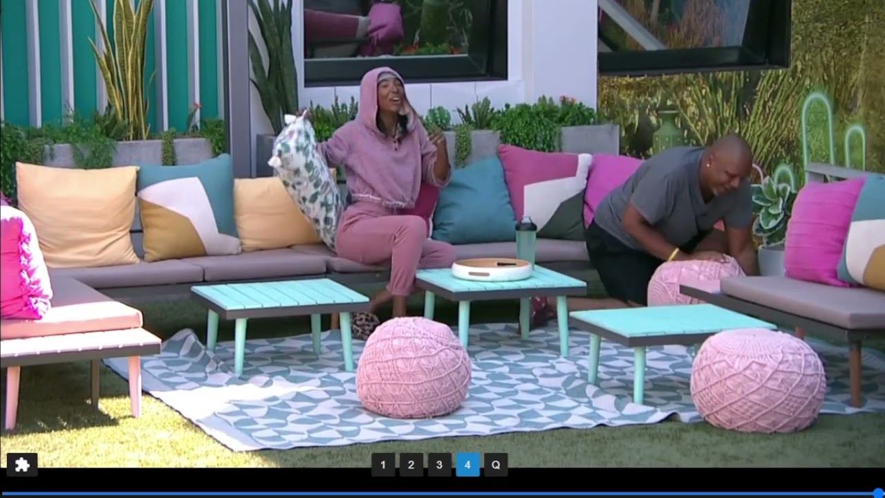 bb24 big brother clip terrance figured out brittany's B B comic with BB saying:  ZING!