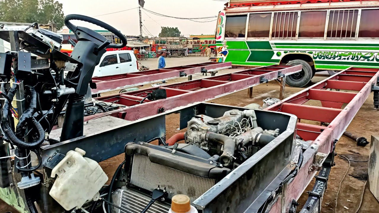 Hino Truck Leaf Spring Installed at local Workshop | Hino Truck Body Manufacturing Process