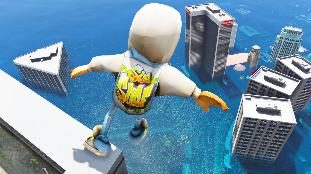 GTA 5 Ragdolls Subway Surfers Jumps/Fails (Euphoria Physics/Compilation) 100