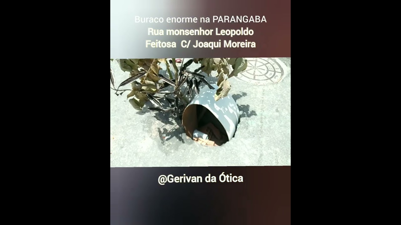 Buraco nas ruas de Fortaleza CE