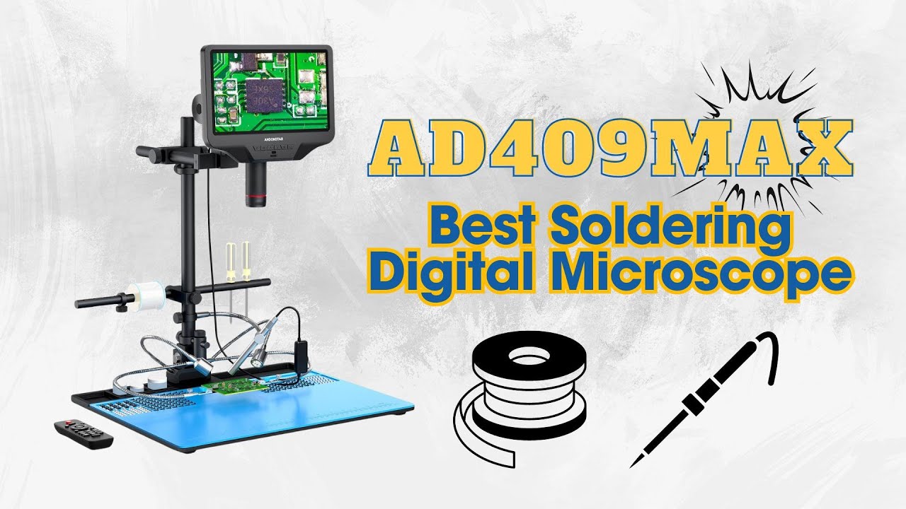 Andonstar-- AD409Max is coming! This will be the best sodering digital microscope you've ever uesd!