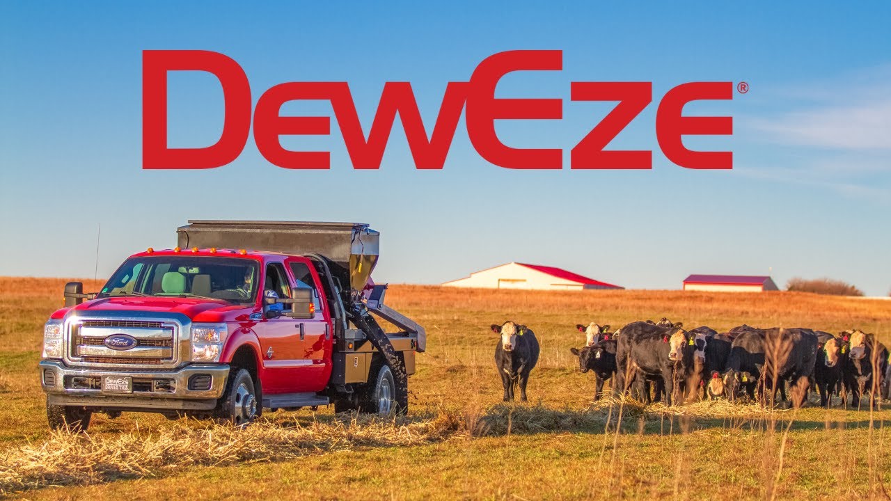 Feed In A Line Or Pile With A Beefcake Cattle Feeder | DewEze