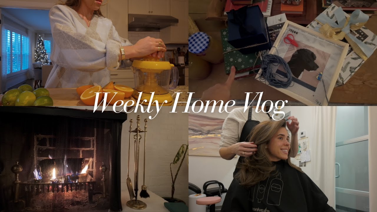 A Cozy Home Vlog, Dinner Party with Friends, Workouts, Hair Day, Crafts, and Weekly Bible Study :)