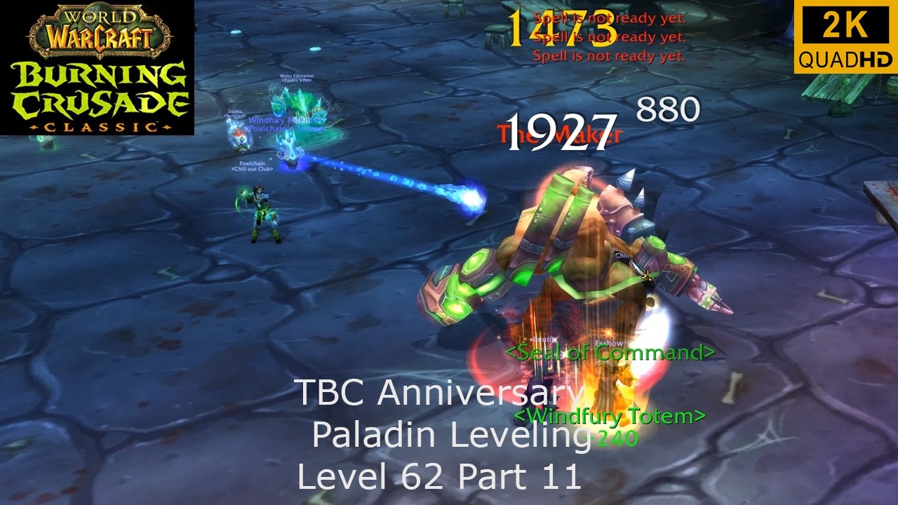 WoW TBC Anniversary | Paladin Leveling | Level 62 Part 11 | Retri Paladin PoV | No Commentary 2K