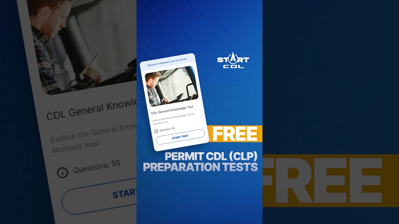 Prepare for the Permit CDL exam FOR FREE 