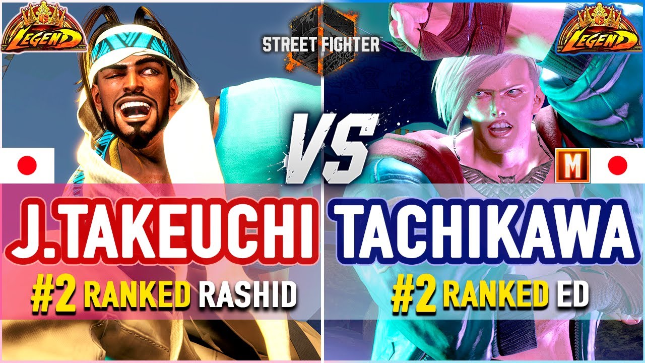 SF6 🔥 John Takeuchi (#2 Ranked Rashid) vs Tachikawa (#2 Ranked Ed) 🔥 SF6 High Level Gameplay