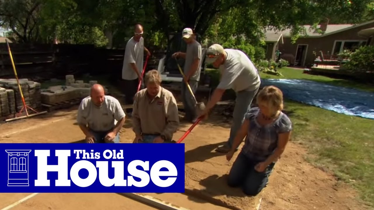 How to Build a Round Patio with a Fire Pit | This Old House