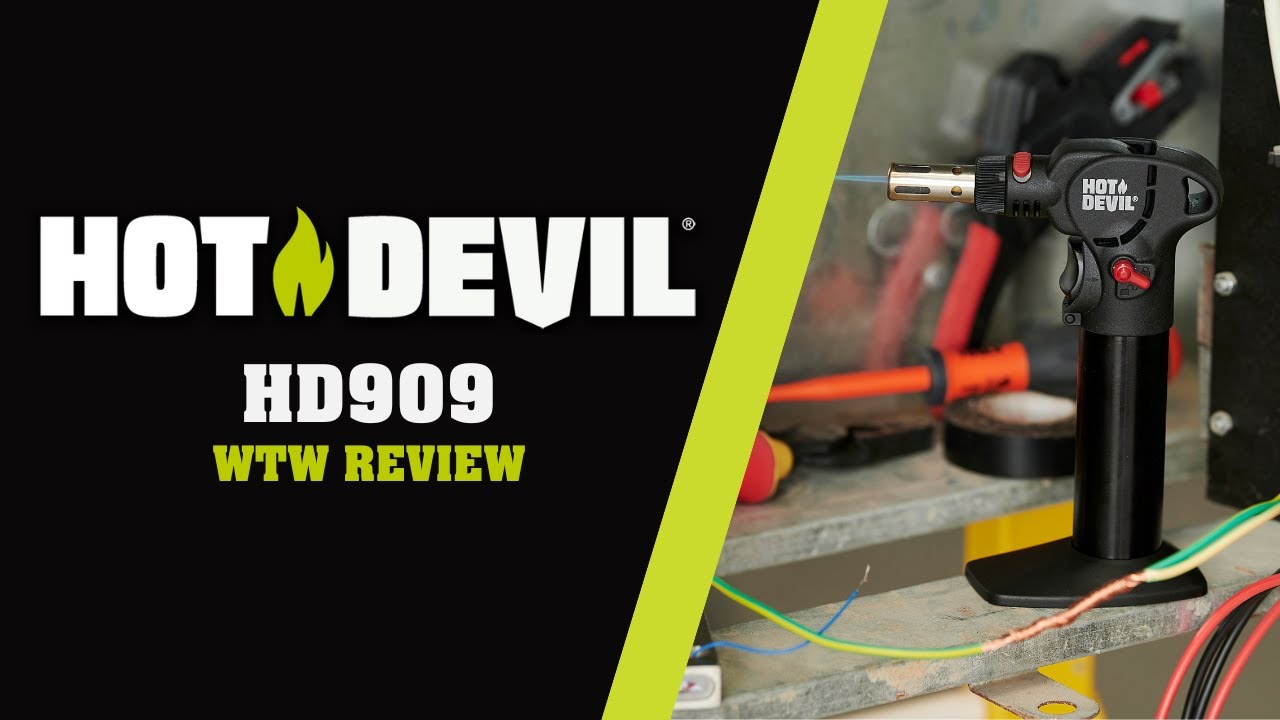 HOT DEVIL HD909 - 3 in 1 Blow Torch & Soldering Iron (with Rotating Head) - WTW Review