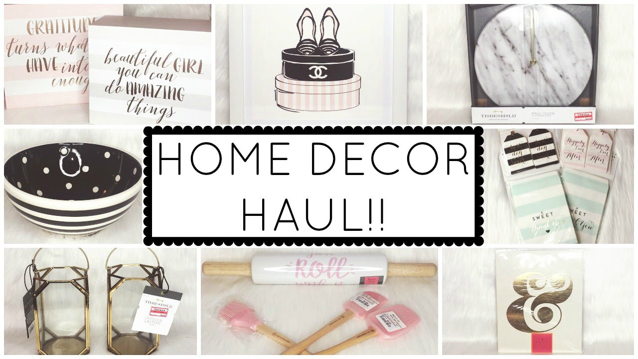 HOME DECOR HAUL! ♡ HomeGoods, TJ Maxx, Target,  Hautelook (Marmont Hill), Le Creuset & Kate Spade
