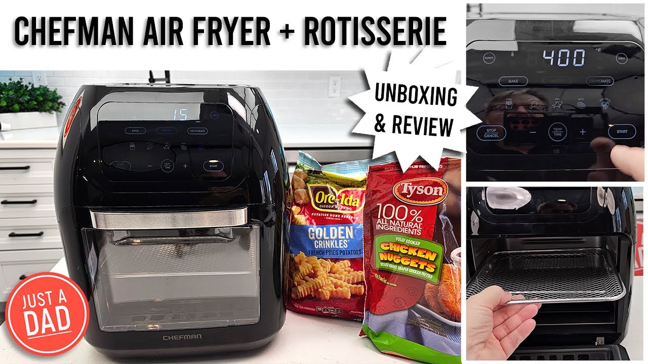 Chefman Air Fryer + Rotisserie UNBOXING & REVIEW