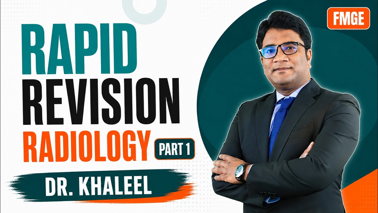 💥 Rapid Revision Radiology Part - 1 By Dr. Khaleel! 🌟 Master with Confidence! 📚✨