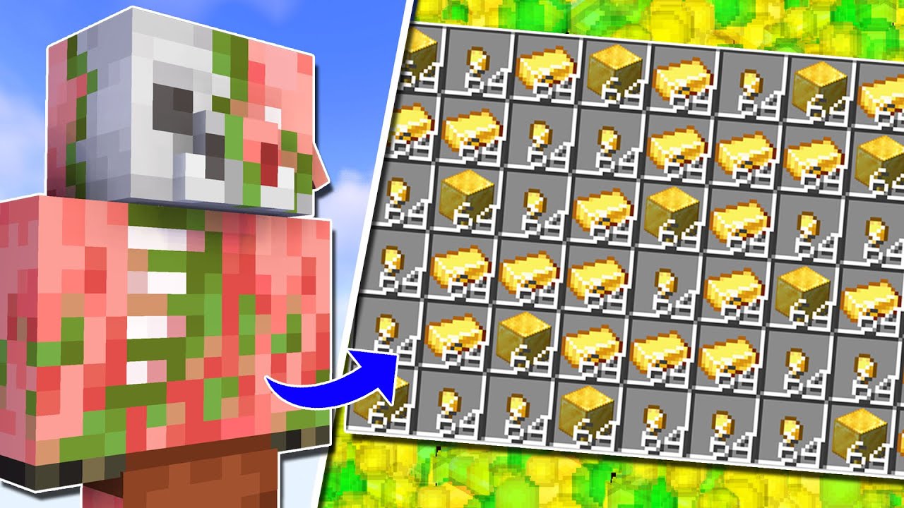 Die Beste Einfachste Minecraft XP Farm & Gold Farm ohne Redstone! Tutorial | Anleitung