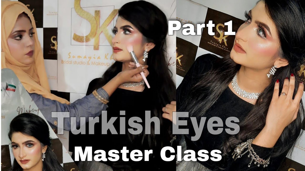 Bridal Base with Turkish eyelook ,Part 1,SRK makeup Master Class