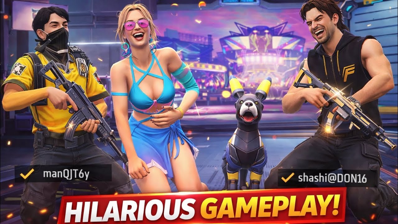 Funny Squad Gameplay with ShashiDon & Manoj 😂🔥 | Craziest Free Fire Moments!