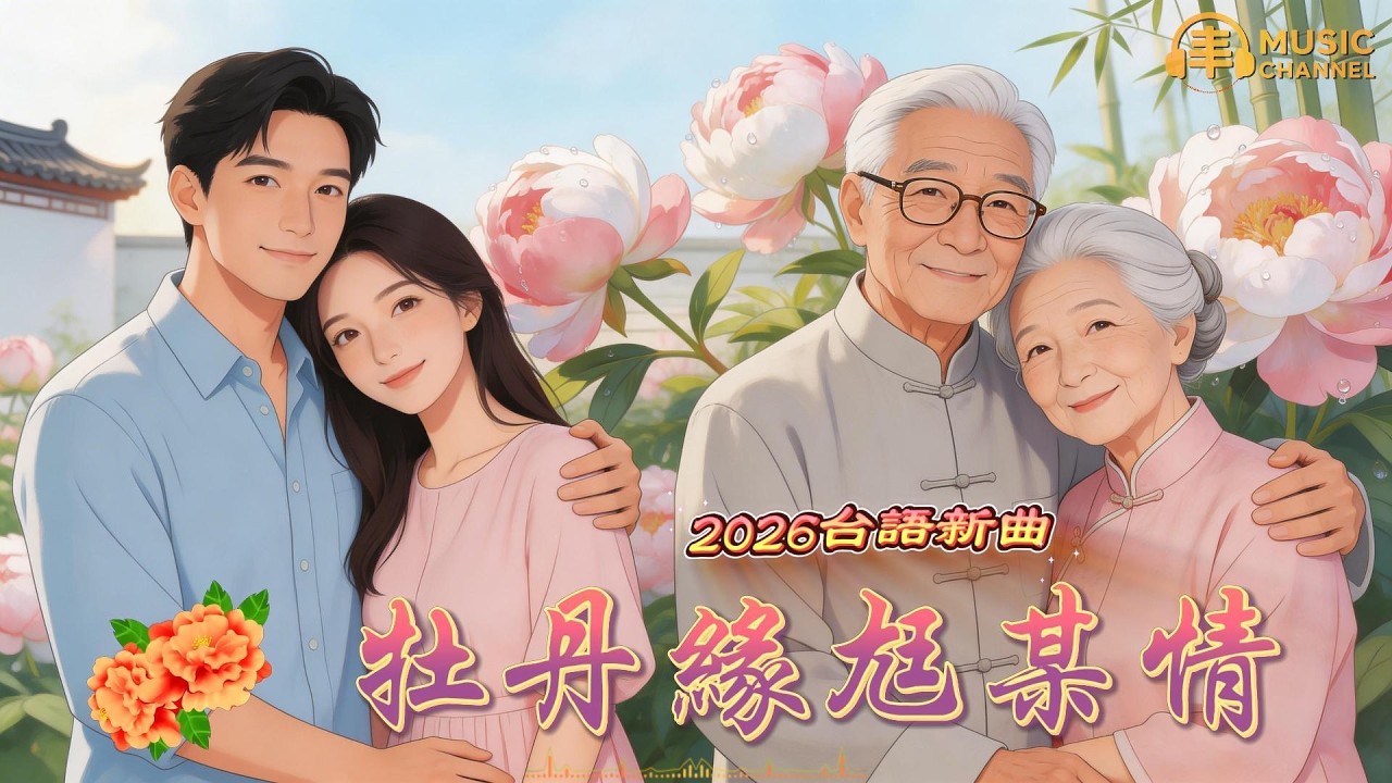 《#牡丹緣尪某情》#台語古風歌#雨中牡丹【2026台語流行新曲】Nice song「在風雨人生裡，像牡丹一樣相守一世的夫妻深情..」#台語原創#原創音樂#TaiwanSong#台灣味【動態歌詞MV】