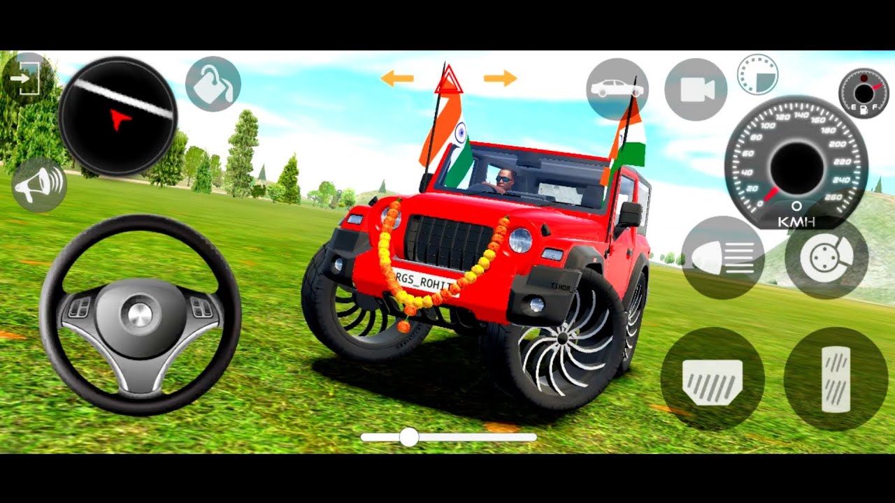 Modified Mahindra Thar😈Games:lndian Red Thar (Gadi WalaGames) Car Game Android Game -#2025