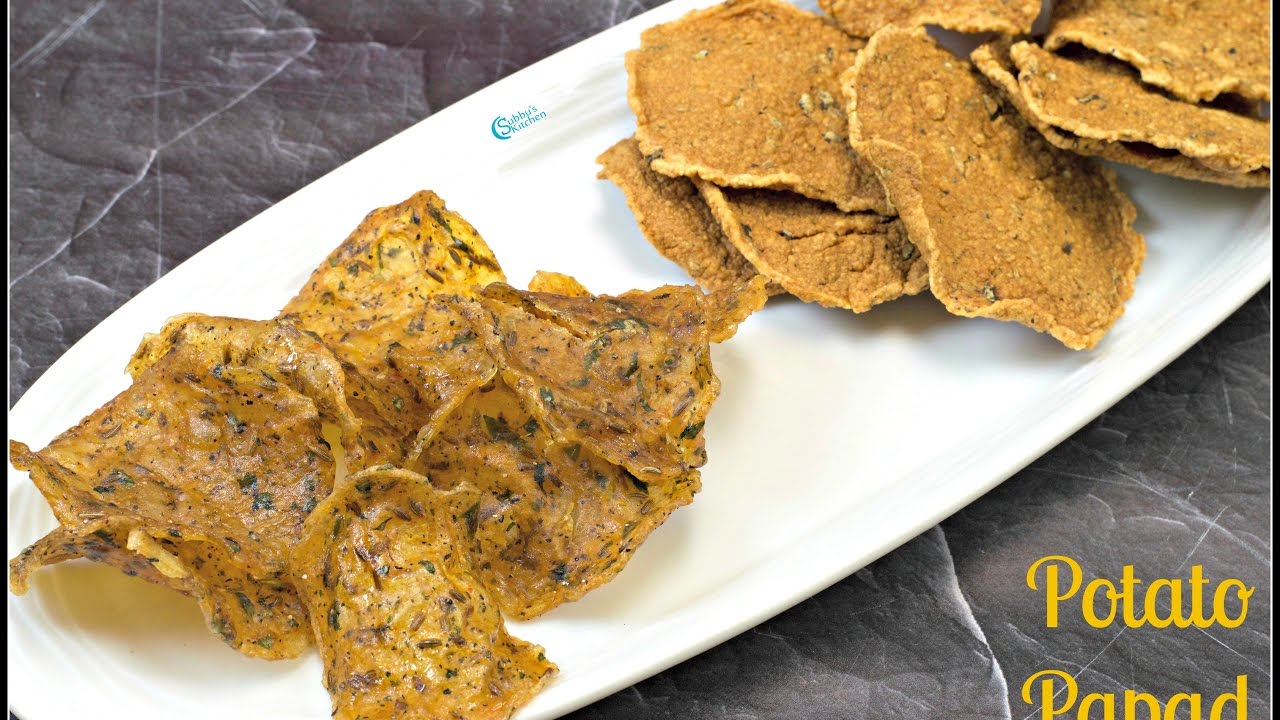 Potato Papad Recipe | Aloo Papad Recipe