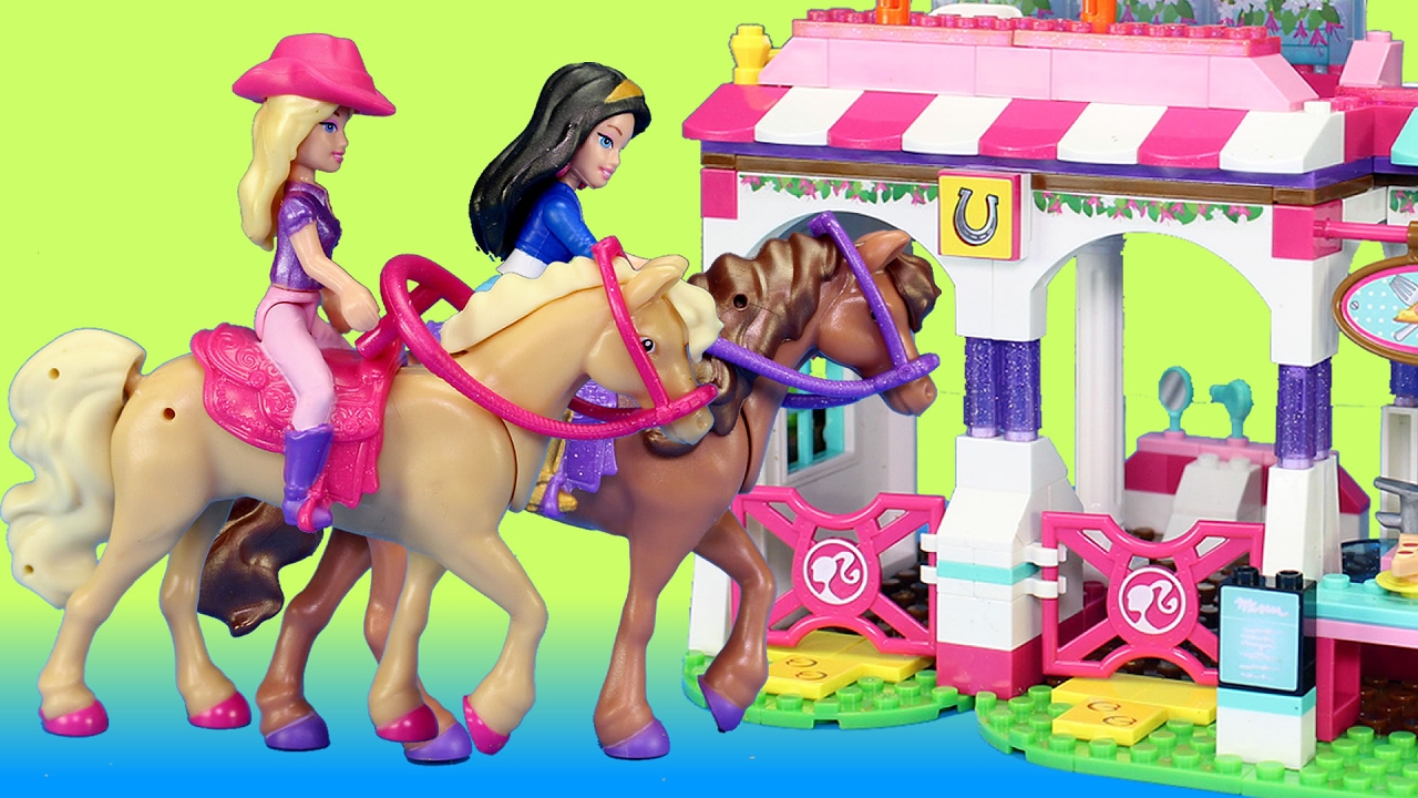 Mega Bloks Barbie Build n Play Barbie Horse Event Building Toy For Kids