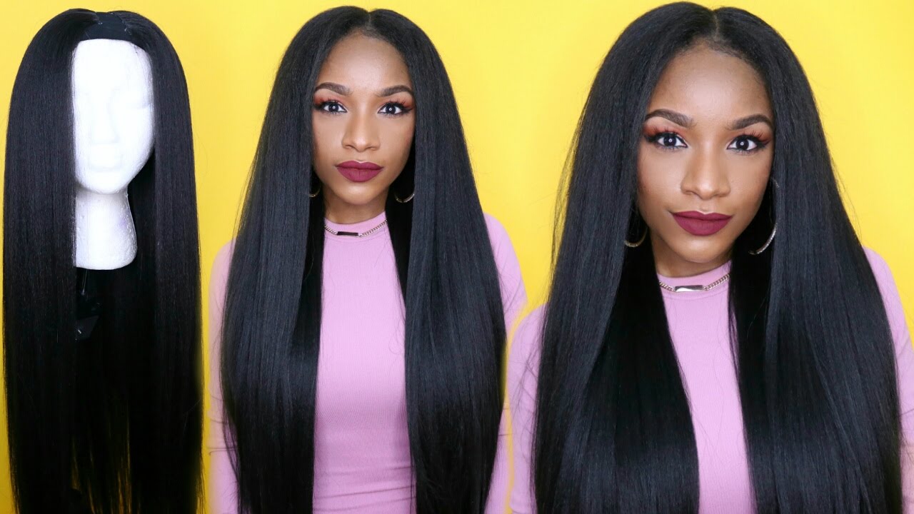 Kinky Straight Hair Under $25 !! How to Make a Wig in 30 Minutes