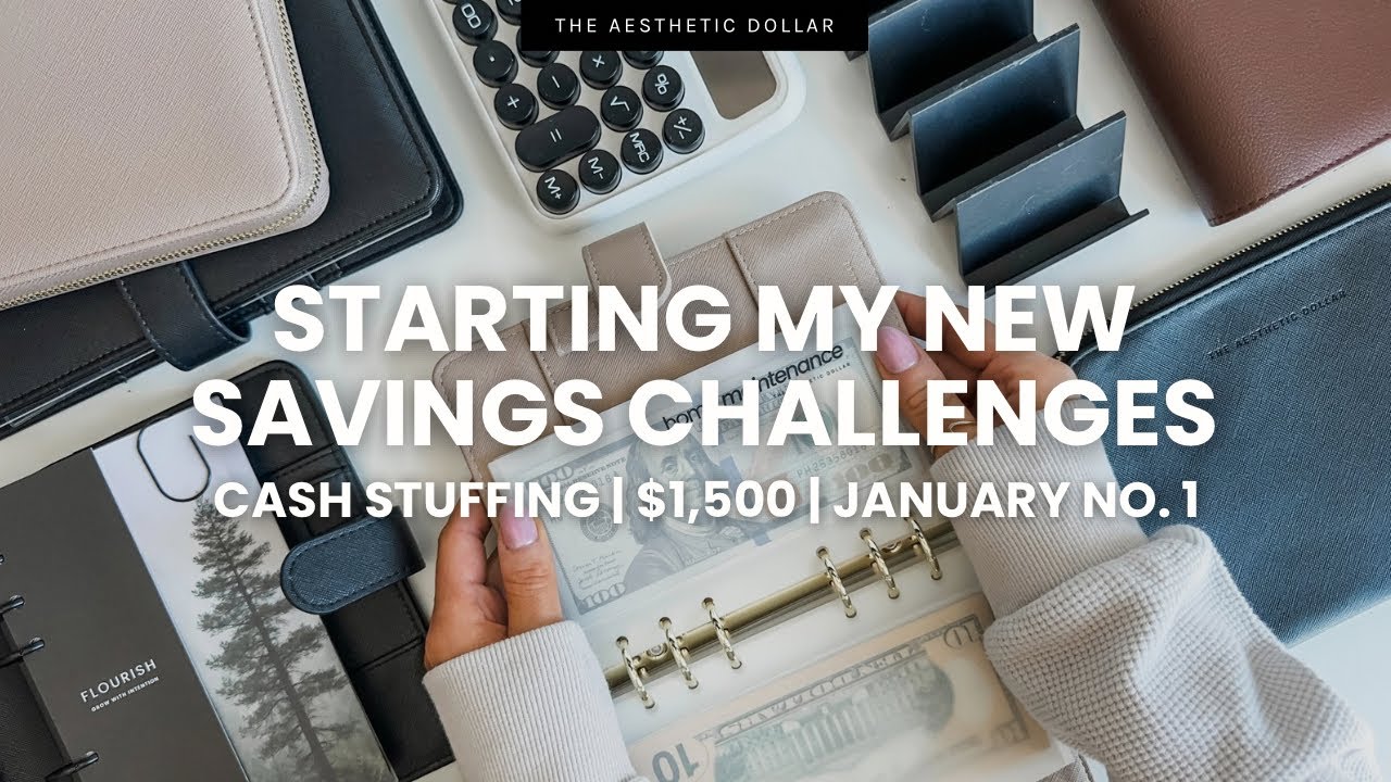 Cash Stuffing 💵✨ $1,500 | First Cash Stuffing of 2026 | New Savings Challenges