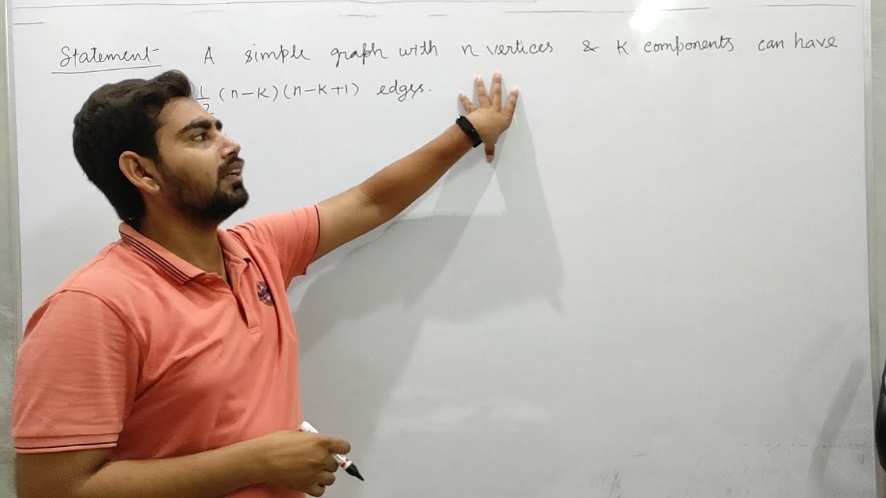 Theorem based on components of a simple graph