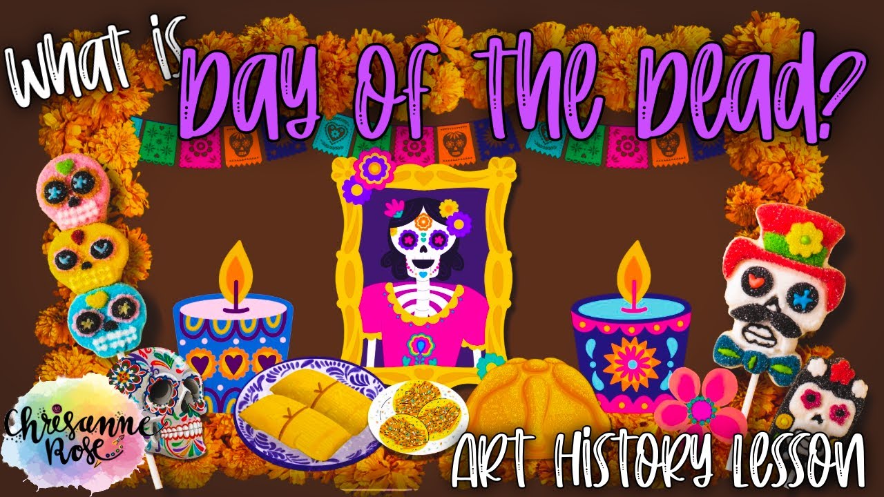 The Not so Spooky Art of Day of the Dead - Easy Art Lesson for Homeschools and Classrooms