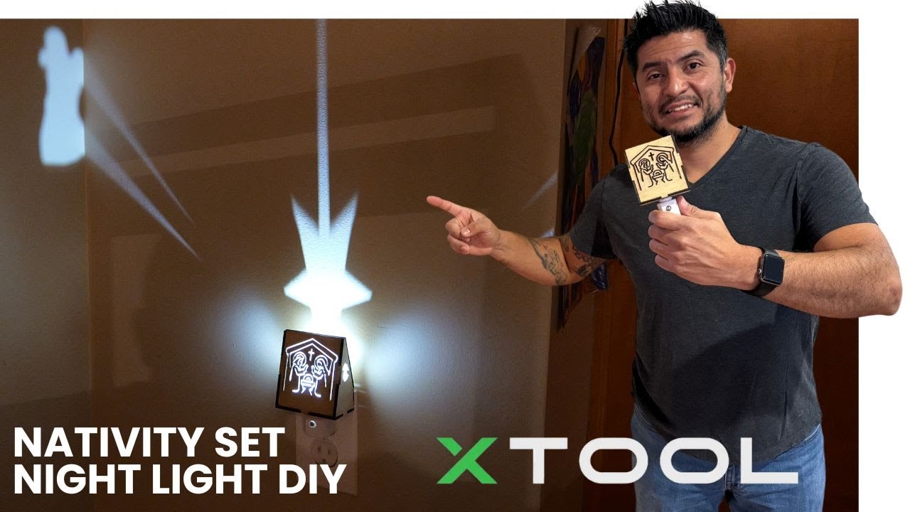 DIY Nativity Set Night Lamp - XTOOL #xtool #crafts #laserengravingmachine #diycrafts