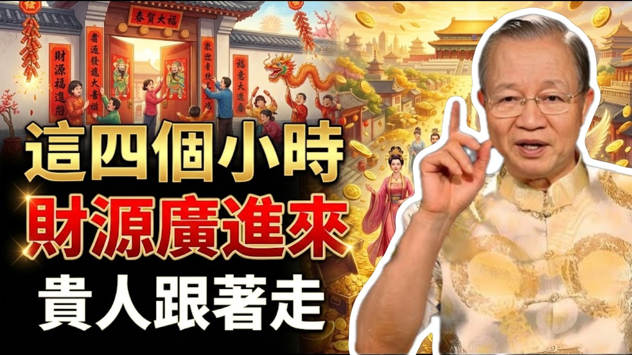 貼春聯選這4小時，保你來年財源廣進，貴人不斷。#曾仕強 #易經 #人生智慧 #命理 #國學 #正能量 #春聯禁忌 #除夕習俗 #過年招財 #開運祕法
