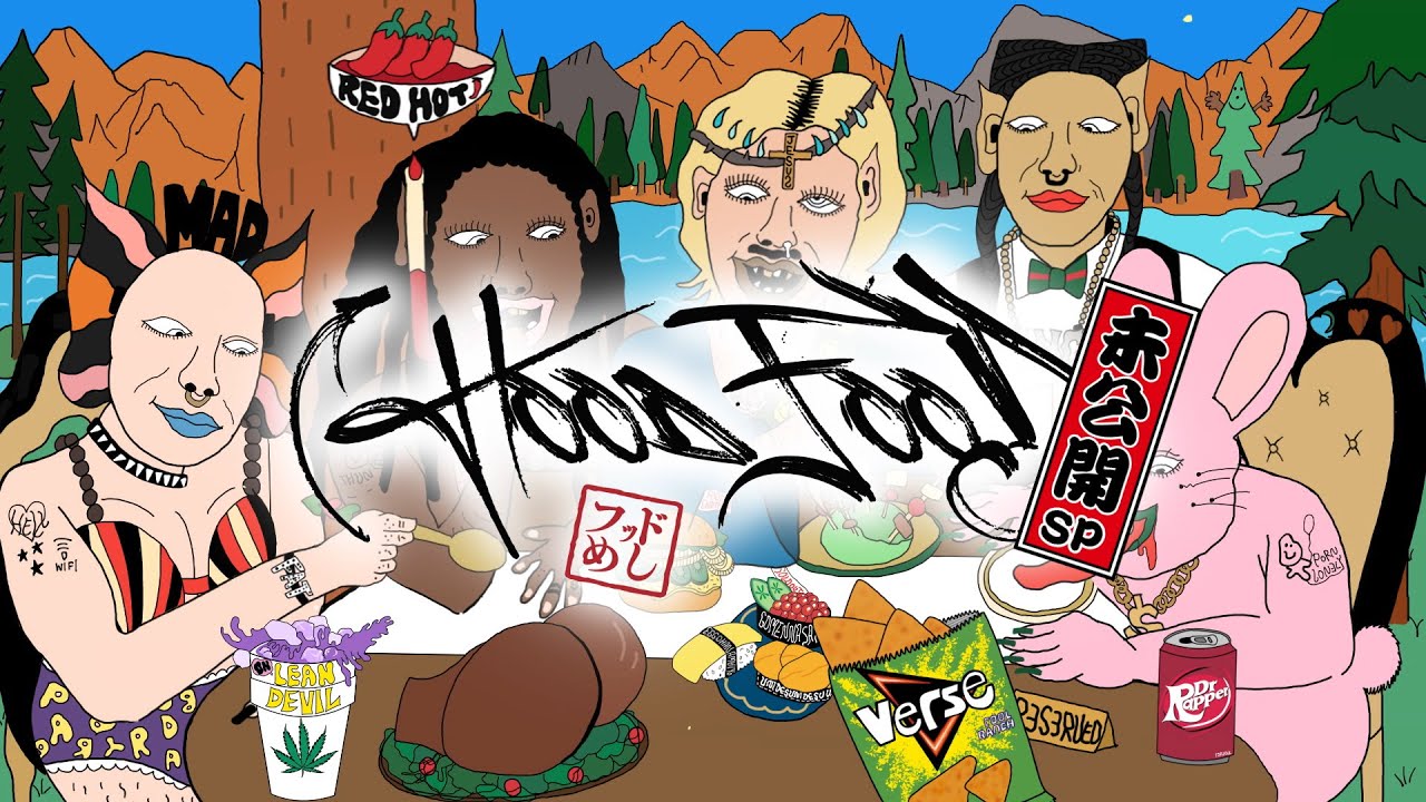 フッドめし - HoodFood 未公開SP #01 釈迦坊主 × MARZY × doooo
