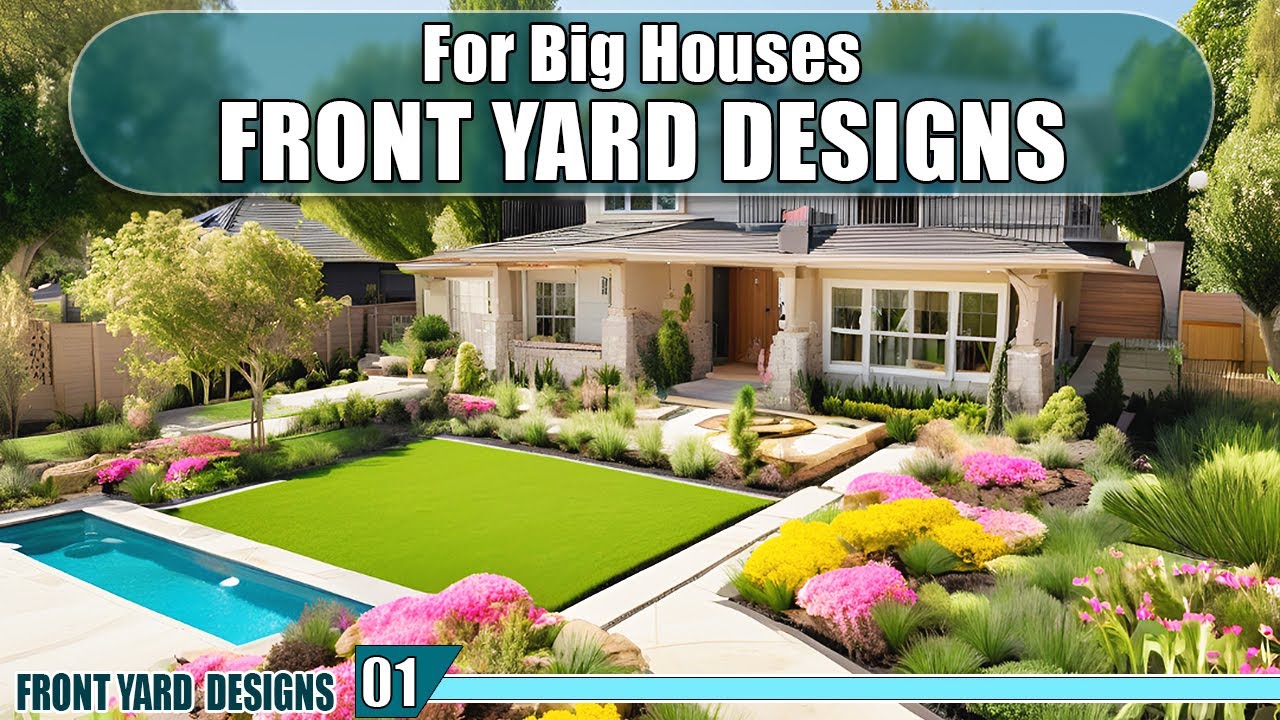 100 Elegant Front Yard Designs for Big Houses🌟