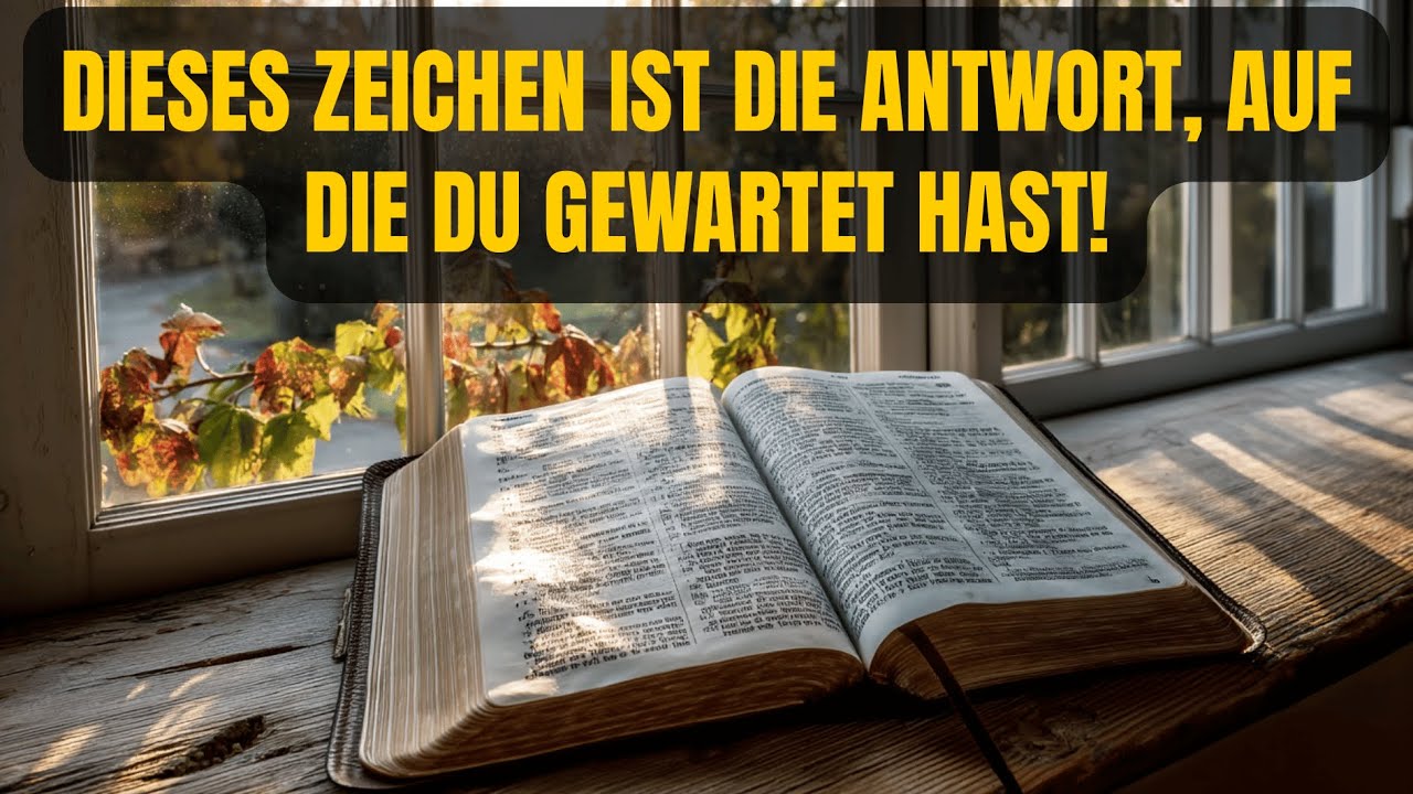 🙏 10 BIBLISCHE ZEICHEN, DASS GOTT EINEN NEUEN WEG F&Uuml;R DEIN LEBEN BEREITET