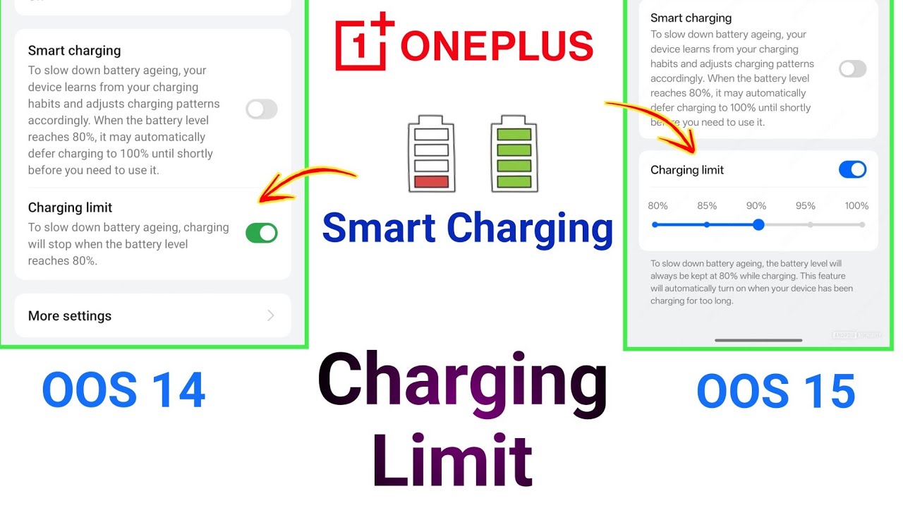 Smart charging OnePlus Charging Limit OxygenOS 15 vs OxygenOS 14 😱 OnePlus Nord hidden features